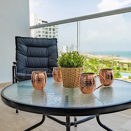 Cb806 | Estudio Moderno Con Balcón Xl Y Vista Espectacular Cartagena